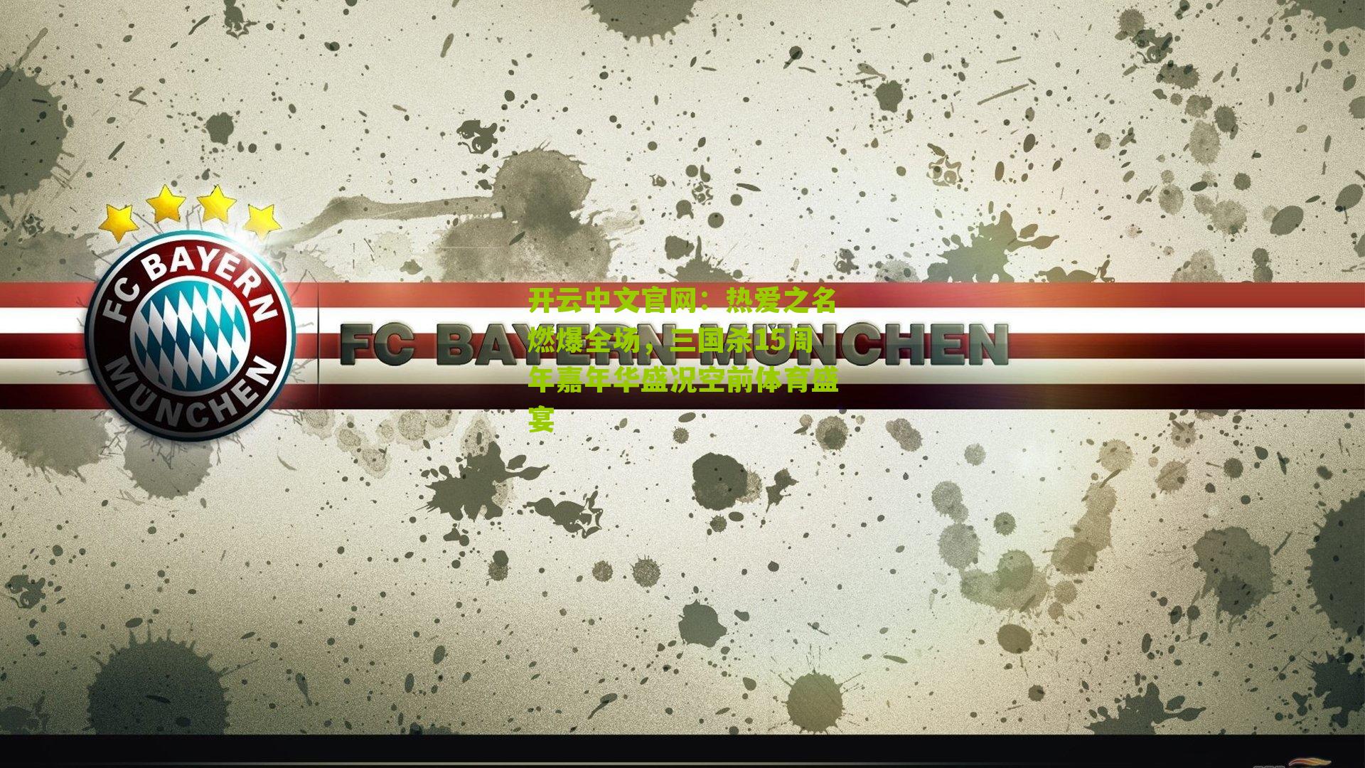 开云中文官网：热爱之名燃爆全场，三国杀15周年嘉年华盛况空前体育盛宴